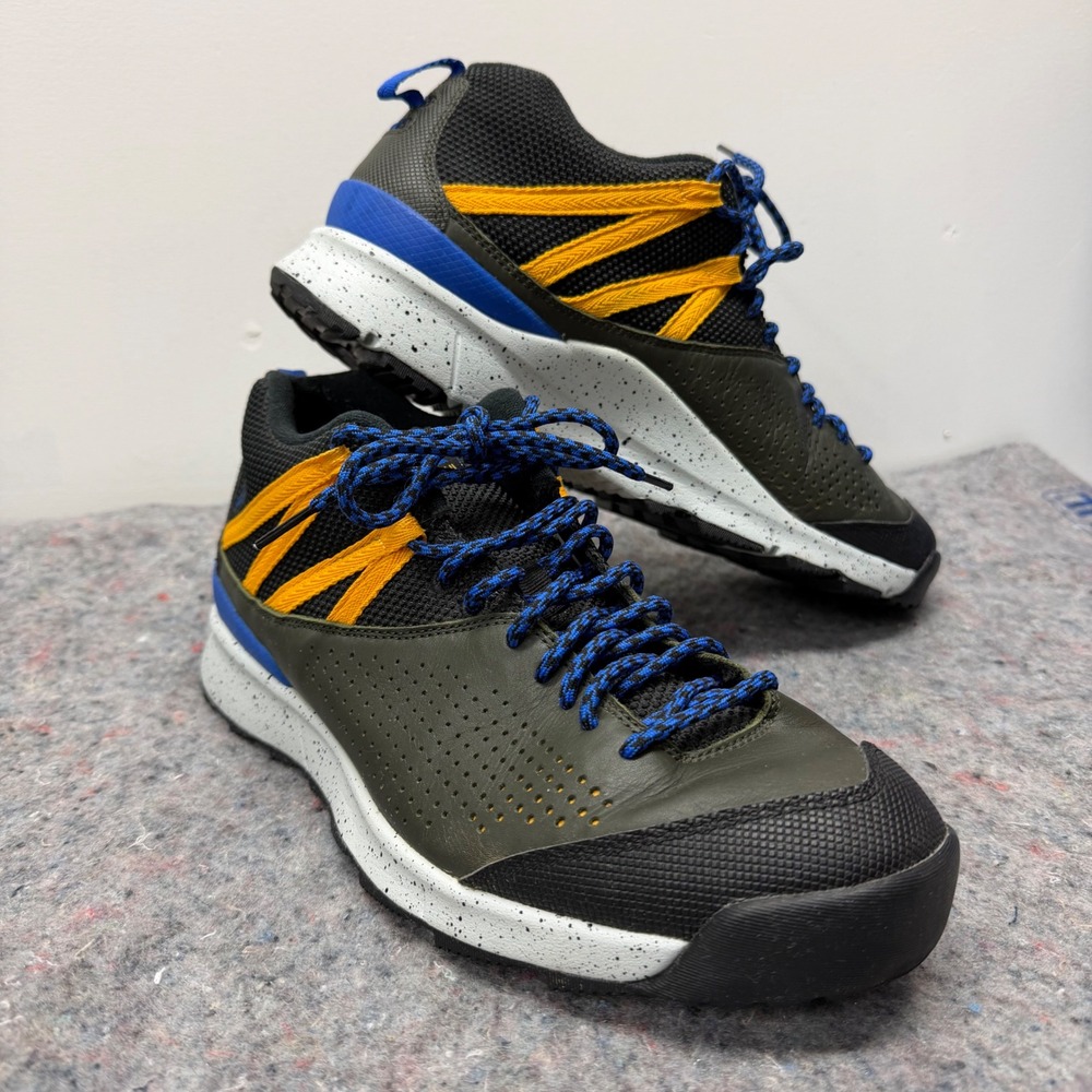 Nike ACG Okwahn II Shoes Mens 10.5 Olive Gold Blue Hiking Trail Sequoia